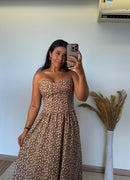 Vestido Samira -Crepinho Tomara que Caia