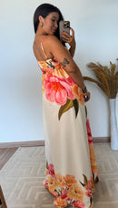 Vestido Amelie-  Crepinho Seda Detalhe com Argola