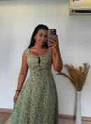 Vestido Lud - MaxMidi com Fenda Lateral