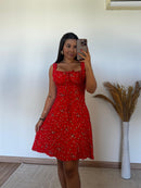 Vestido Lud Curto -Viscolinho Lastex nas Costas