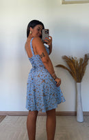 Vestido Lud Curto -Viscolinho Lastex nas Costas