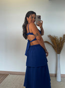 Vestido Eloá - Duna Longo com Babados