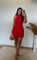 Vestido Isadora Lastex - Chiffon Costas Abertas