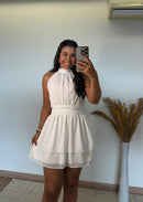 Vestido Isadora Lastex - Chiffon Costas Abertas