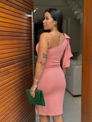 Vestido Amanda - Vestido Midi Crepe de Malha