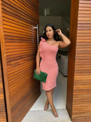 Vestido Amanda - Vestido Midi Crepe de Malha