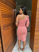 Vestido Amanda - Vestido Midi Crepe de Malha